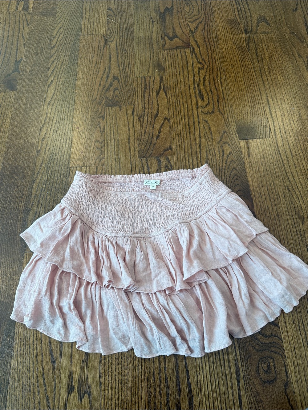 Ruffled Tiered Skirt in Dusty Pink - Unbranded - Rock N Rags
